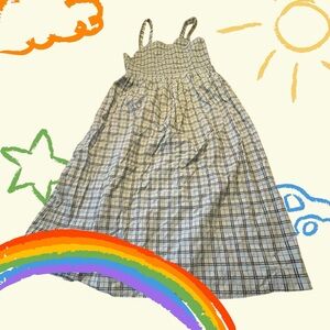 J. Crew Blue and Black Plaid Dress